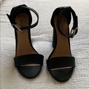Call It Spring Black Strappy Heels